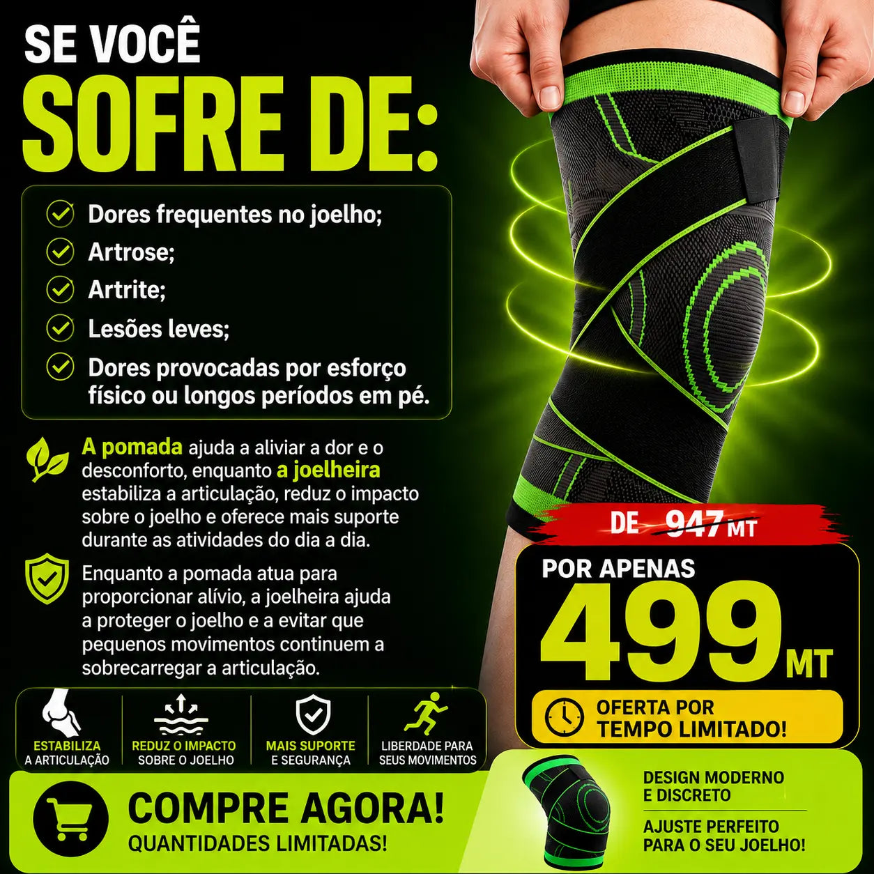 A Combinação Ideal para Dores no Joelho